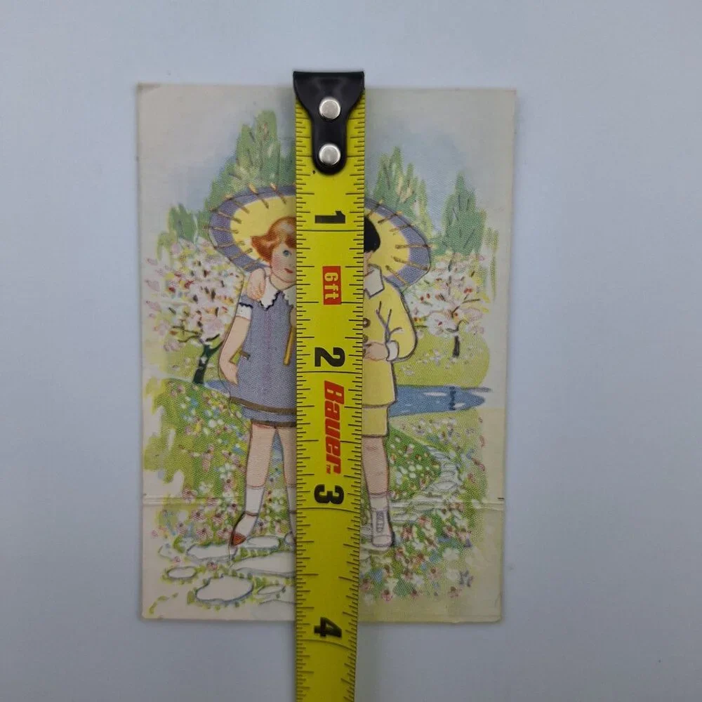 Vintage Carrington Co Keep This Shady Be Mine Postcard‎ Girls Small Scrapbooking